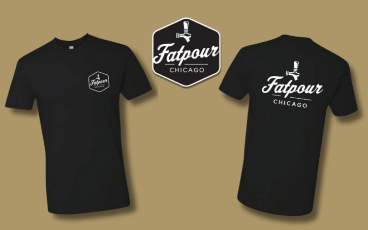Fatpour Chicago Black Tshirt 1