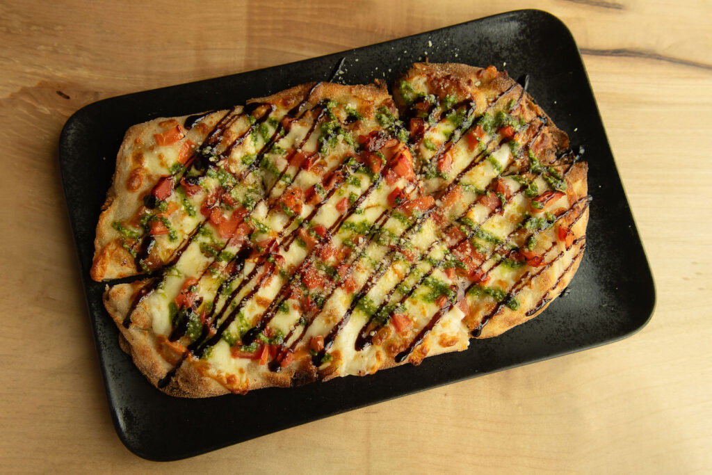 Margherita Flatbread Pizza - Just .99 during happy hour!