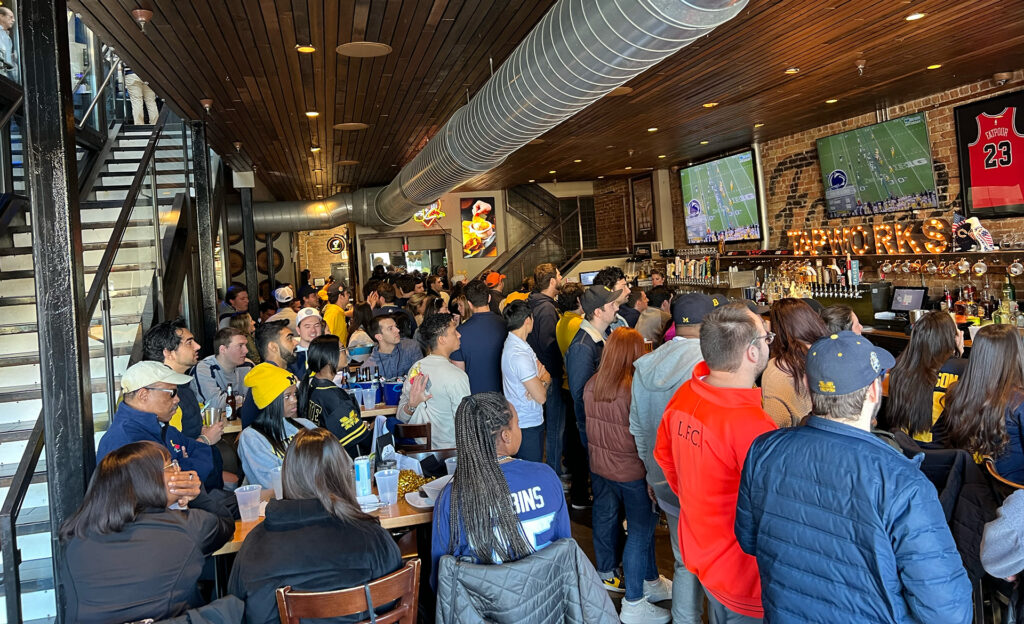 Michigan football games at Fatpour Wicker Park in Chicago