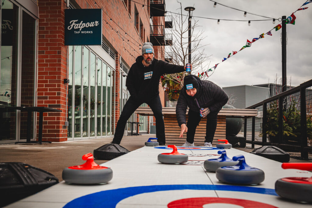 Curling with Fatpour rules