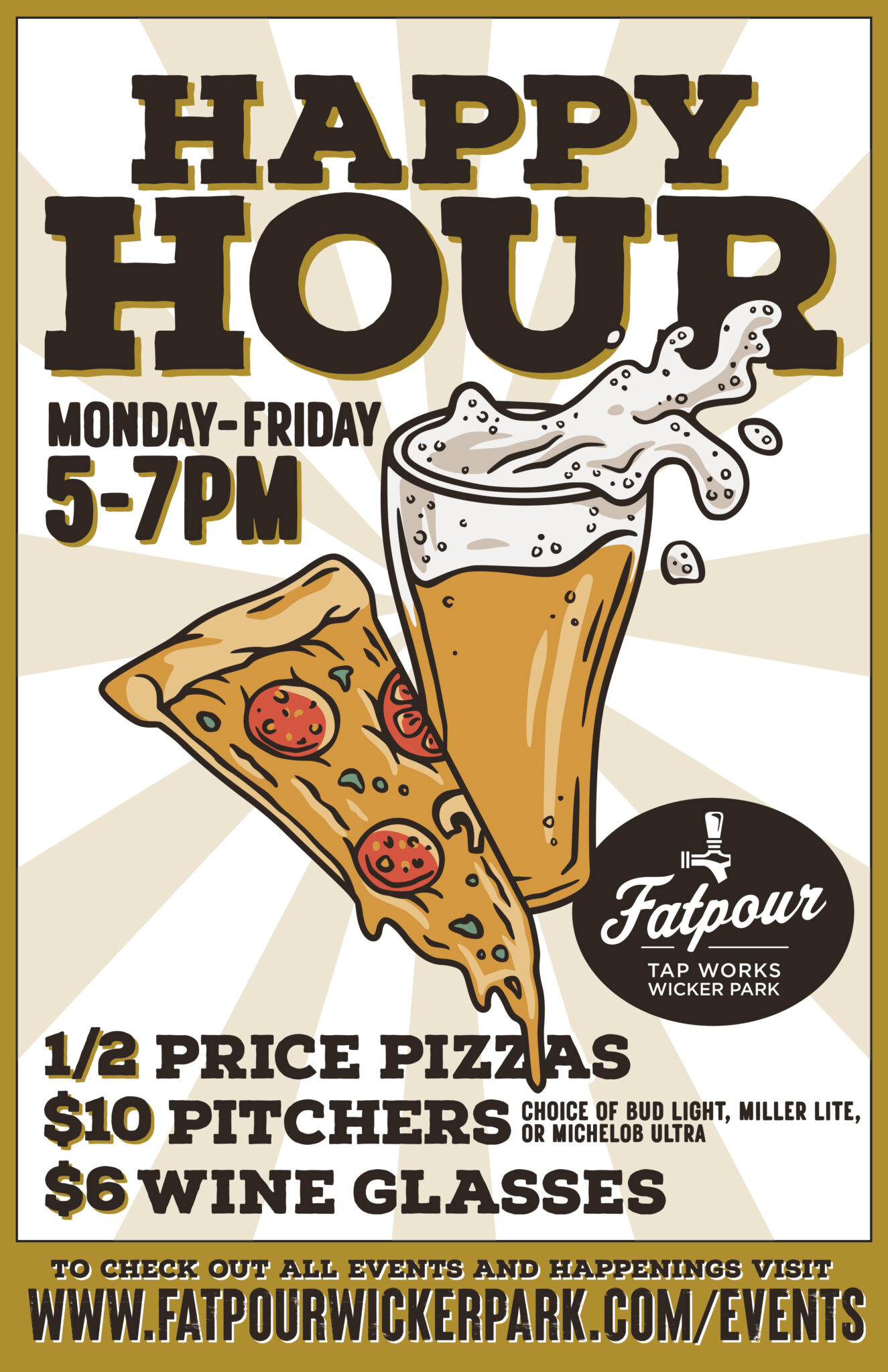 Monday Specials: $5 Fatpour & $9 Classic Burger with Two Sides ...