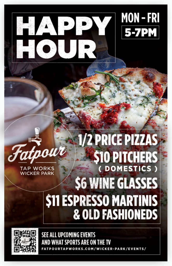 Trivia at Fatpour Wicker Park 3 FPWP26 Weekly Happy Hour 11x17 1