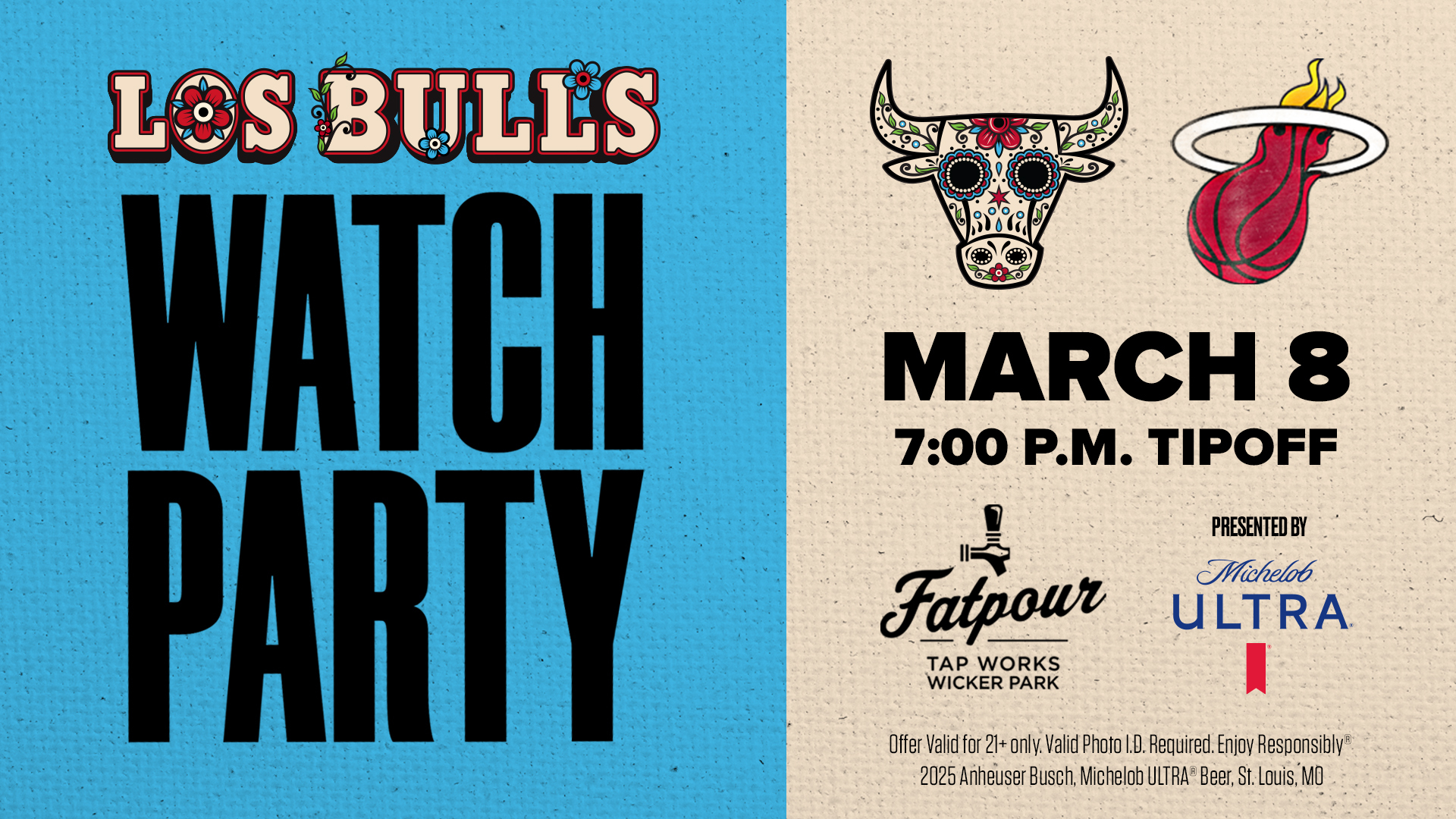 Bulls Watch Party at Fatpour Wicker Park