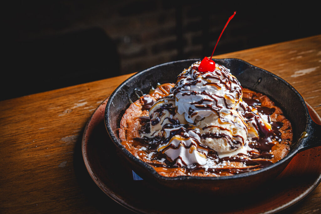 Skillet Cookie Dessert at Fatpour Wicker Park in Chicago