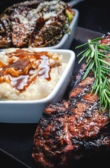 New York Strip Steak at Fatpour Tap Works in Chicago + Lincolnwood