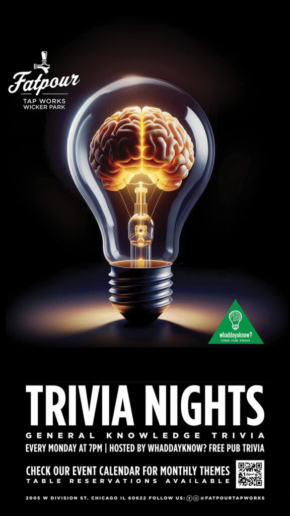 Fatpour Wicker Park Trivia every Monday