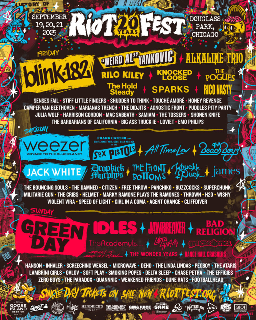 Riot Fest 2025 Single Day Tickets Giveaway 1 Riot Fest Single Day Tickets Giveaway from Fatpour
