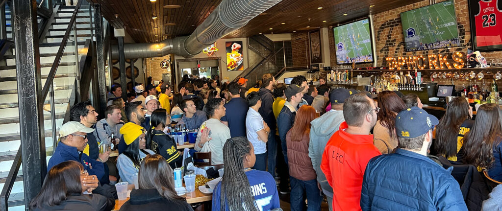 Best bar to watch any live sport in Chicago at Fatpour Wicker Park