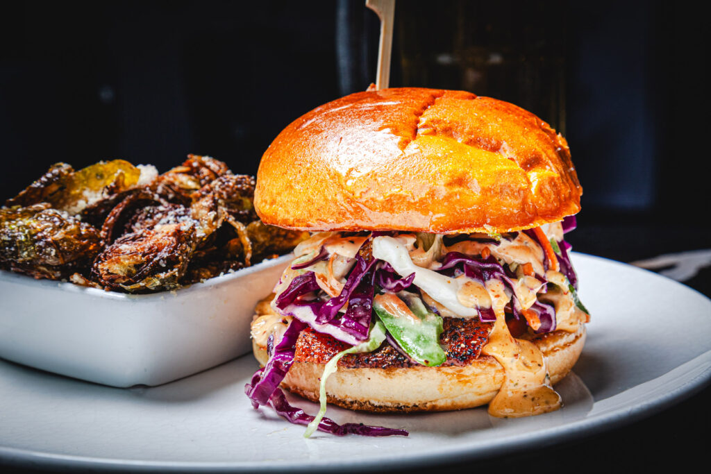 Cajun Salmon Sandwich from Fatpour