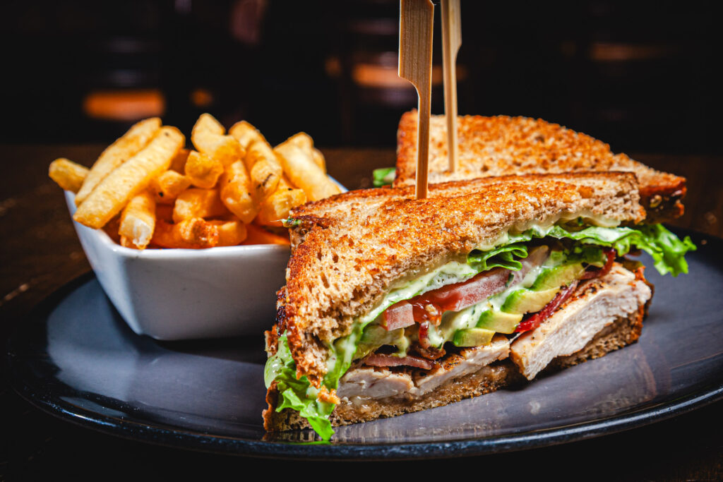 Chicken Club Sandwich at Fatpour Tap Works