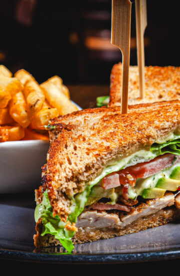 Chicken Club Sandwich at Fatpour Tap Works
