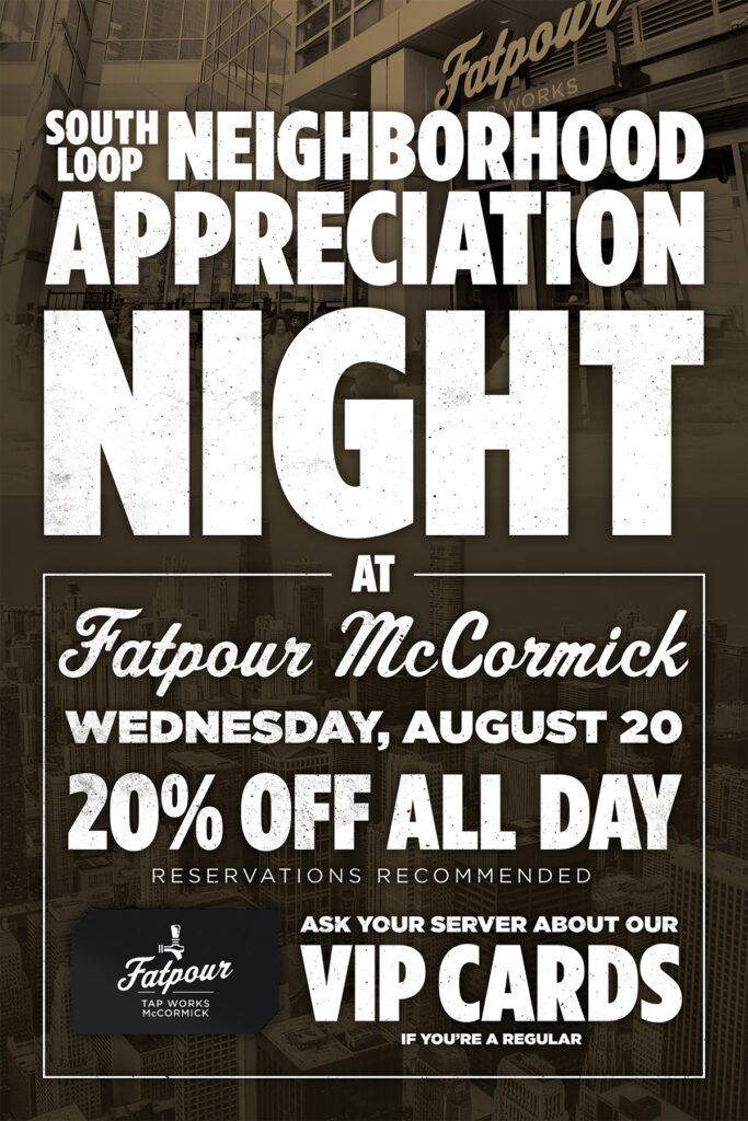 Neighborhood Appreciation Day at Fatpour Tap Works McCormick
