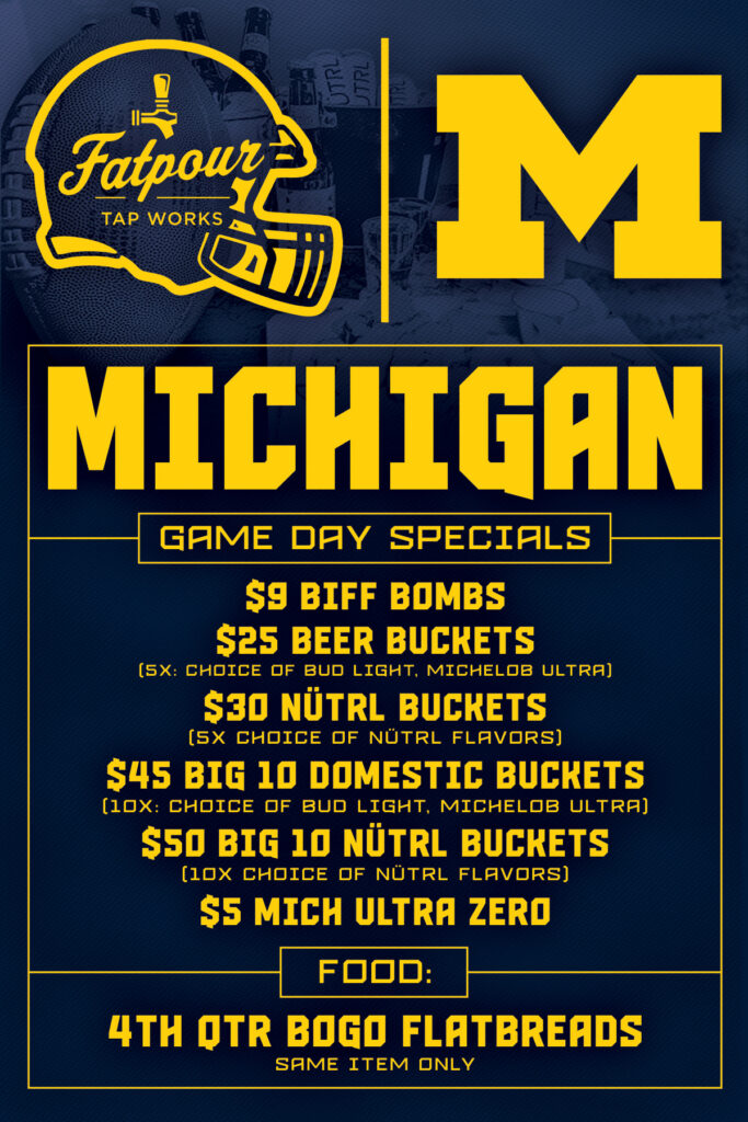 University of Michigan Drink Specials