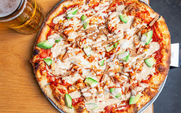 BBQ Chicken & Avocado Pizza