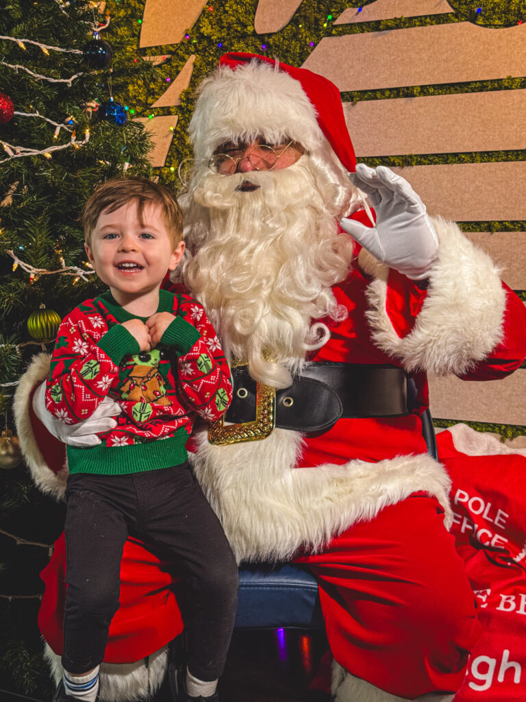 Holiday party with Santa