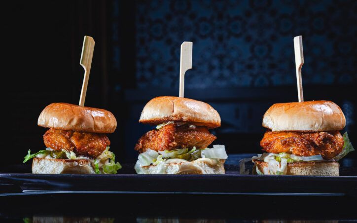 FPLW hot honey fried chicken sliders