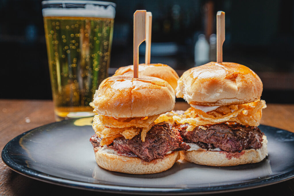Steak Tenderloin Sliders at Fatpour McCormick