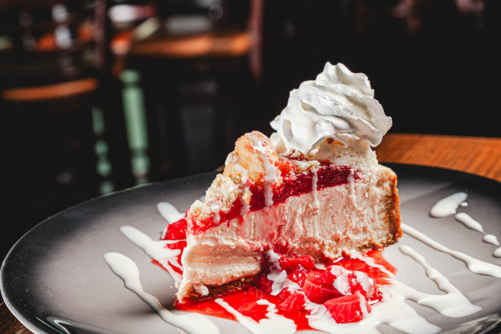 Raspberry Donut Cheesecake Dessert at Fatpour McCormick