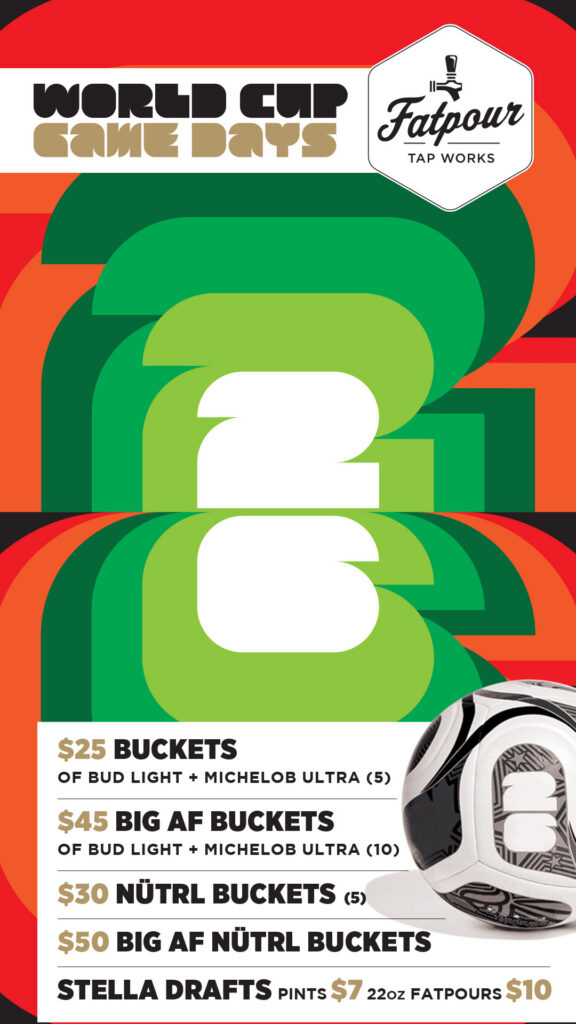 World Cup 2026 Watch Party at Fatpour Tap Works - Best Sports Bar in Chicago